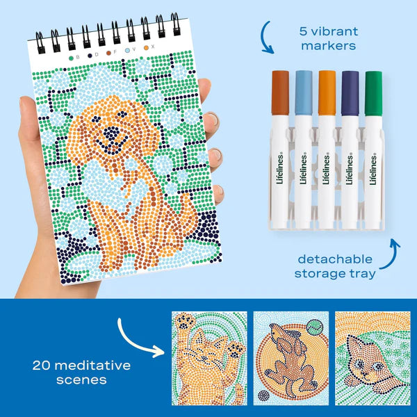 Lifelines FlowArt® Mini: Dot-by-Letter Furry Friends