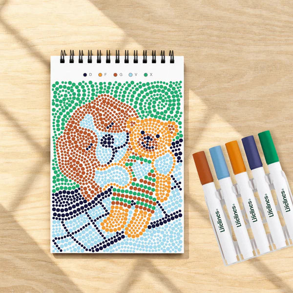Lifelines FlowArt® Mini: Dot-by-Letter Furry Friends