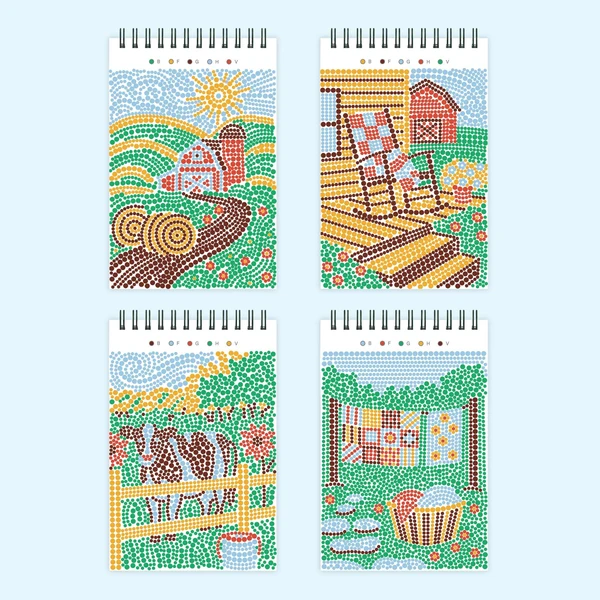 FlowArt® Mini - Dot-by-Letter Small Town Serenity