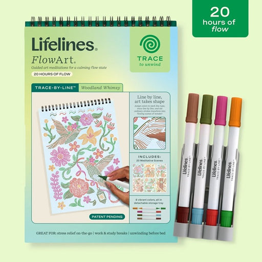 Lifelines FlowArt® Trace-by-Line Woodland Whimsy