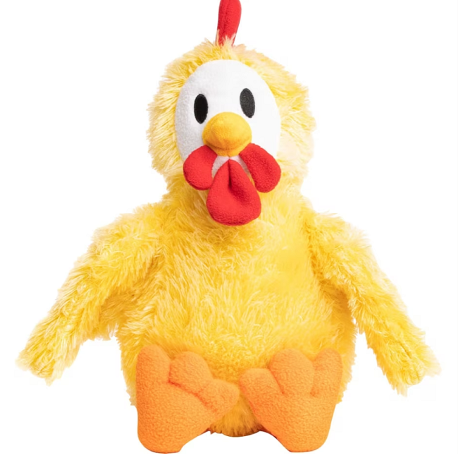 Fabdog Fluffy Chicken Dog Toy