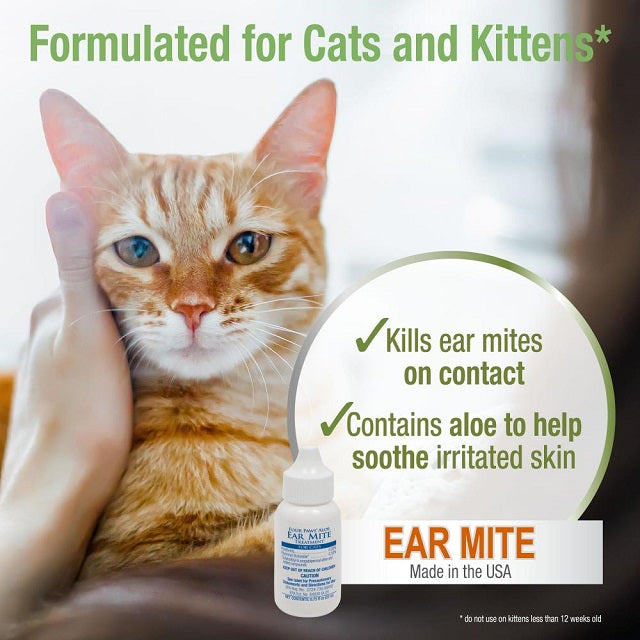 Healthy Promise Aloe Ear Mite Treatment For Cats