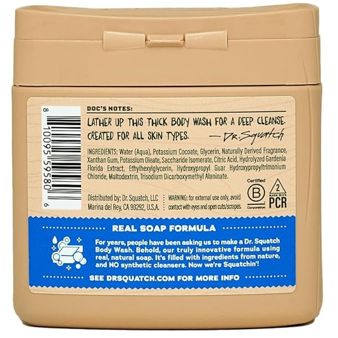 Dr. Squatch Fresh Falls Men's Natural Body Wash