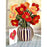 FreshCut Paper Pop Up French Poppies 3D Greeting Card