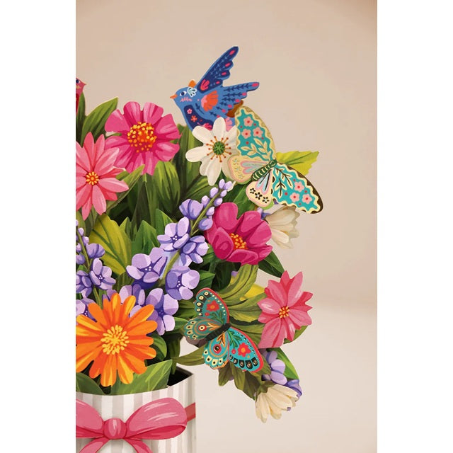 FreshCut Paper Pop Up Mini Enchanted Garden 3D Greeting Card