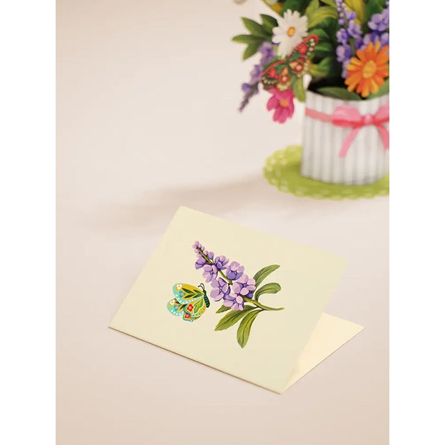 FreshCut Paper Pop Up Mini Enchanted Garden 3D Greeting Card