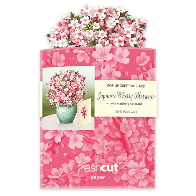 Mini Japanese Cherry Blossom (10 Mini Pop-up Greeting Cards)