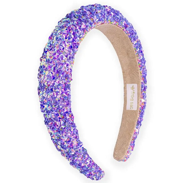 Chunky Padded Sparkly Headband, Assorted Colors