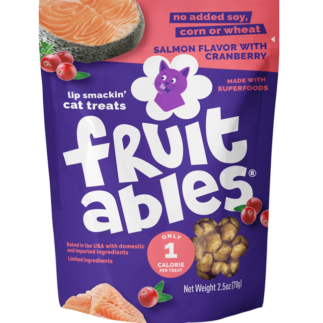 Fruitables Salmon Cranberry Cat Treats 2.5 oz