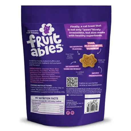 Fruitables Tuna Pumpkin Cat Treats 2.5 oz