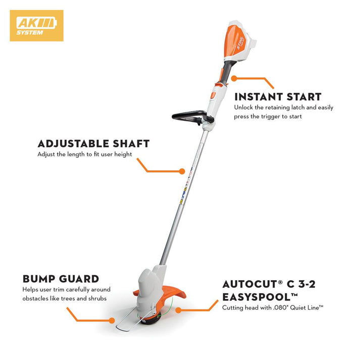 STIHL FSA 57 Battery String Trimmer Set with AK 10 Battery