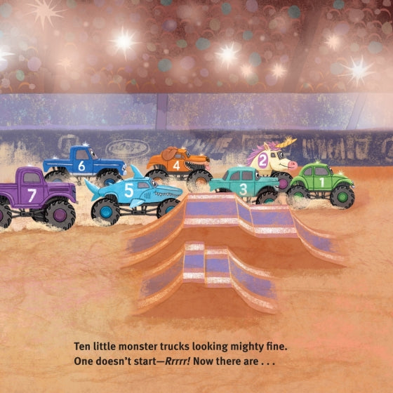 10 Little Monster Trucks Book
