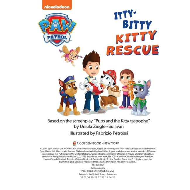 The Itty-Bitty Kitty Rescue (Paw Patrol) Little Golden Book