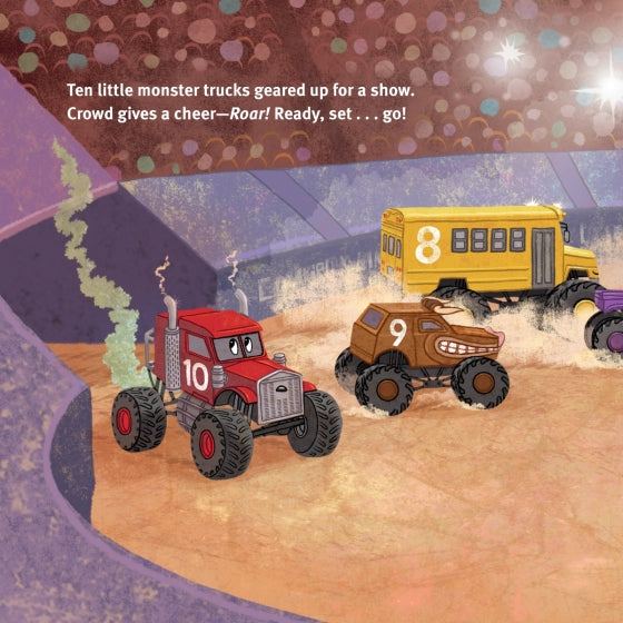 10 Little Monster Trucks Book