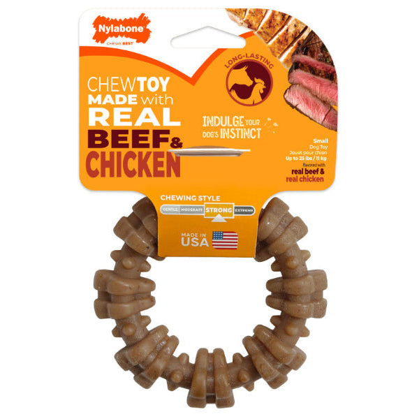 Nylabone Strong Chew Textured Ring Small