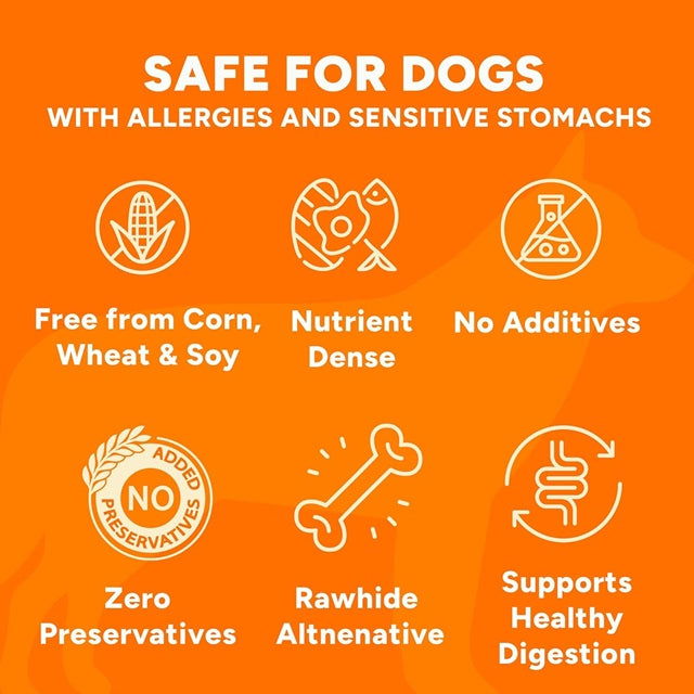 Gaines Family Farmstead Sweet Potato Bones Single-Ingredient Chewy Dog Treats, 14oz