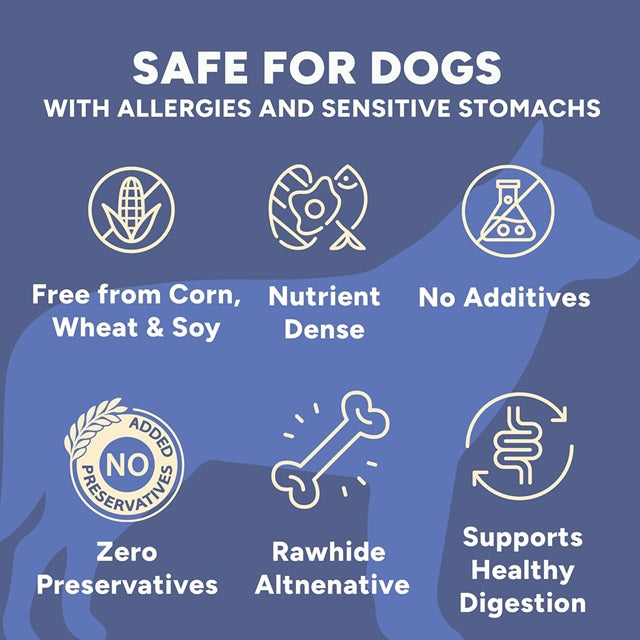 Gaines Family Farmstead Sweet Potato & Pumpkin Bones Limited Ingredient Chewy Dog Treats, 6oz