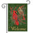 Cardinals and Pine Winter Garden Flag