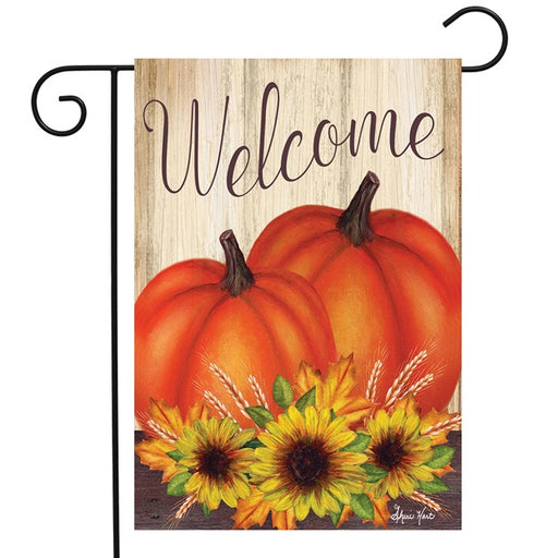 Pumpkin Pair Fall Garden Flag