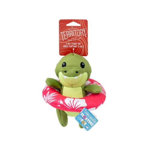 Territory 2-in-1 Floating Gator Dog Toy