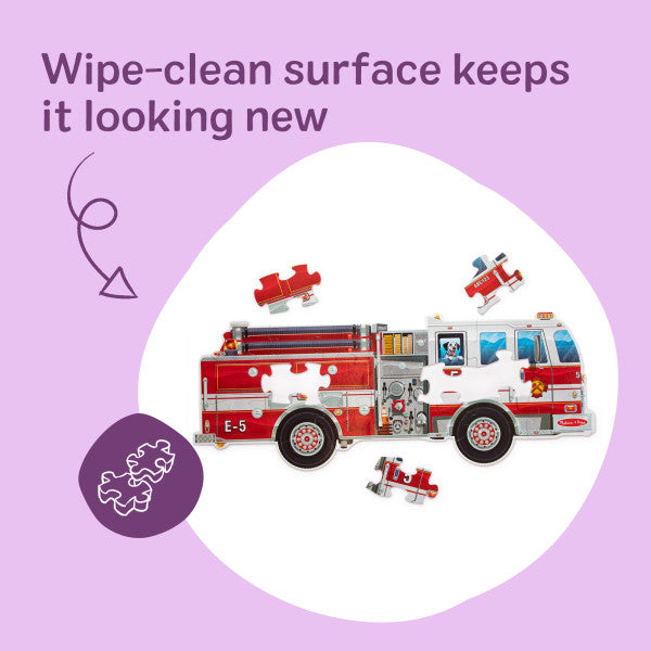 Melissa & Doug Giant Fire Truck 24pcs Floor Puzzle