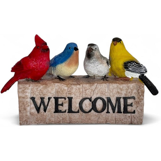 Backyard Birds Welcome Statue
