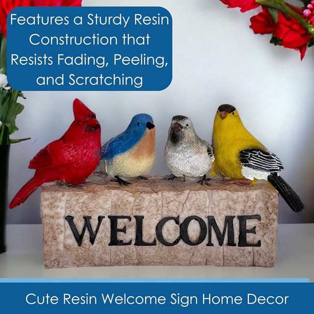 Backyard Birds Welcome Statue