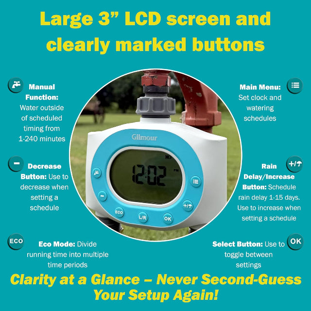 Gilmour Dual Port Electronic Water Timer