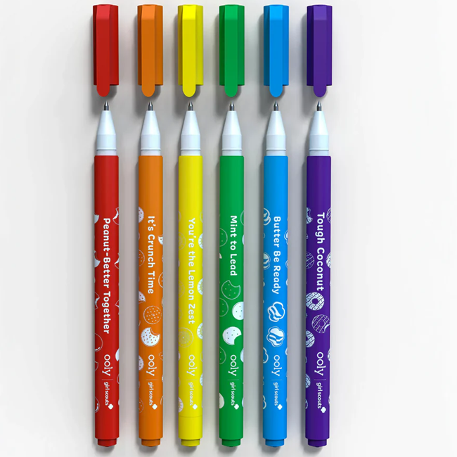 OOLY x Girl Scouts Cookie Scented Gel Pens - Set of 6