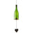 Glass Wine Bottle Windchime, Green