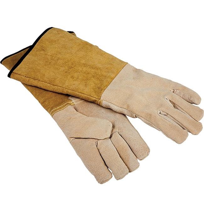 Simple Spaces Hearth Fireplace Gloves 16in Cowhide Leather