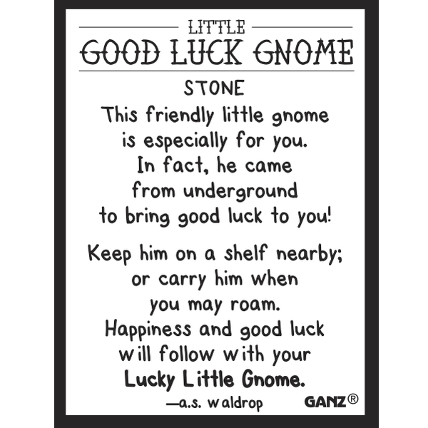 Good Luck Gnome Charm, Assorted