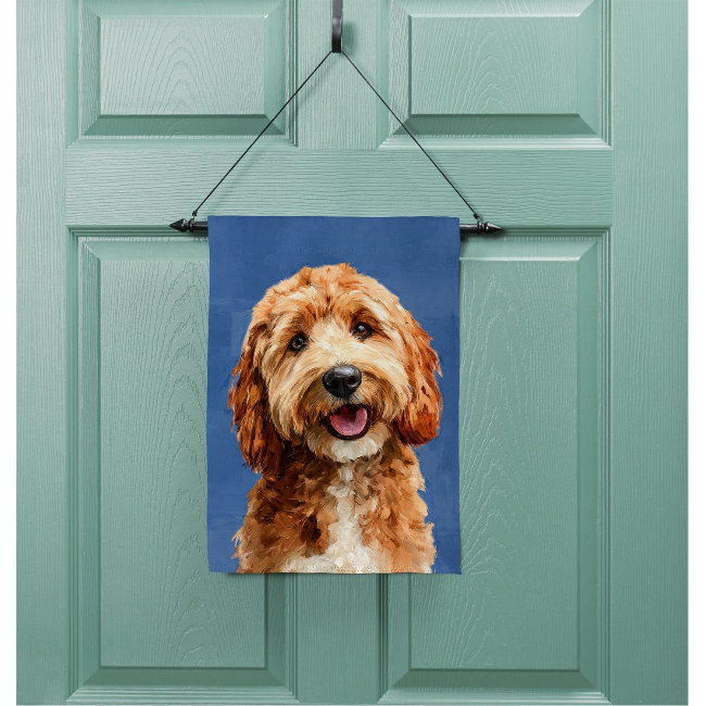 Goldendoodle Photo Garden Flag