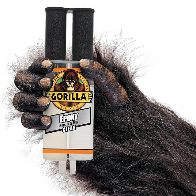 Gorilla 5-Minute Set Clear Epoxy 0.85 oz. Syringe
