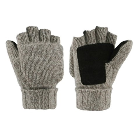 Men's Ragg Wool Pop Top Mittens, Assorted