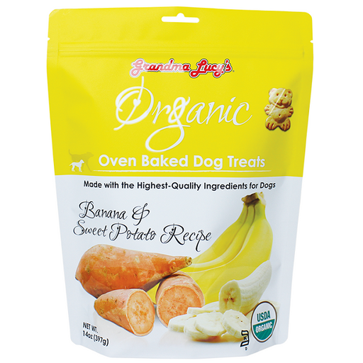 Grandma Lucy's Organic Oven Baked Banana & Sweet Potato Dog Treats 14-oz
