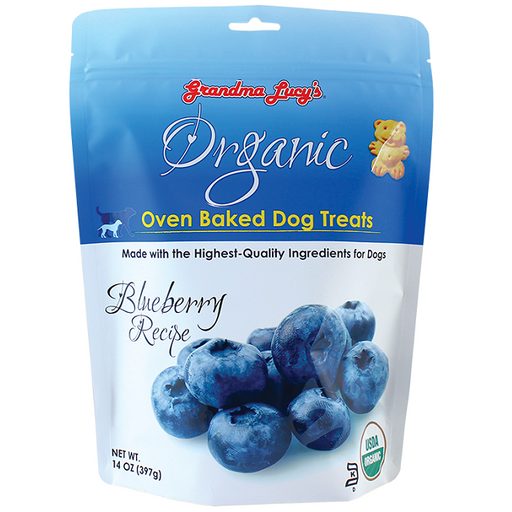 Grandma Lucy's Organic Oven Baked Blueberry Flavor Dog Treats 14-oz