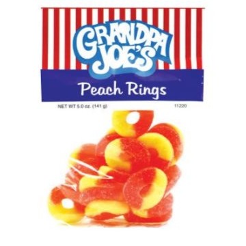 Grandpa Joe's Peach Rings 5 oz. — Ellington Agway