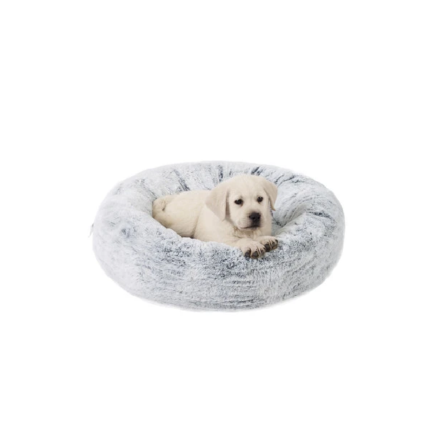 Best Friends by Sheri Snuggle Soft Faux Fur Pet Bed, Grey