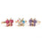 Boutique Butterfly Gem Rings 3-Pack