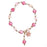 Boutique Pink Crystal Bracelet, Assorted