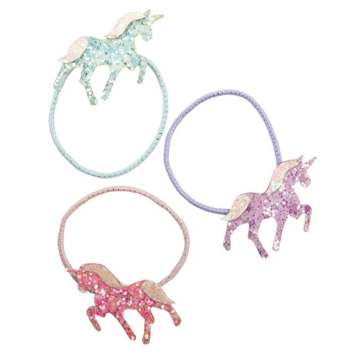 Boutique Pretty Pony Ponytail Holders 3-Pack