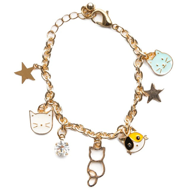 Classic Purr-fectly Charming Cat Charm Bracelet