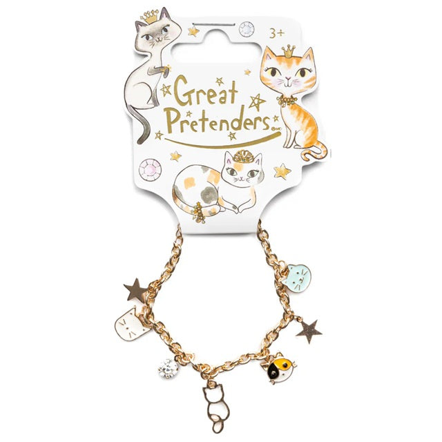 Classic Purr-fectly Charming Cat Charm Bracelet