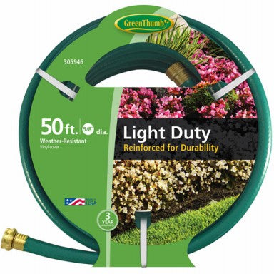 Green Thumb Light-Duty Garden Hose, 5/8" x 50'