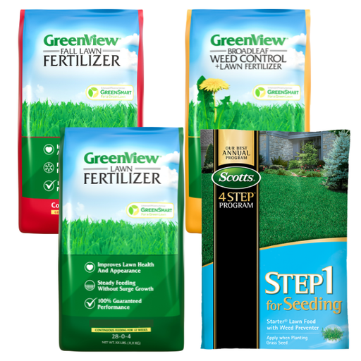 GreenView GreenSmart 4-Bag Annual Lawn Care Program for NEW SEEDING