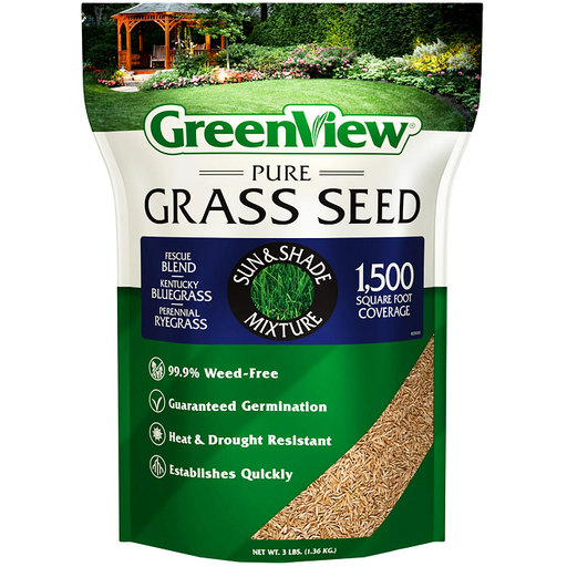 GreenView Pure Grass Seed, Sun & Shade Mixture