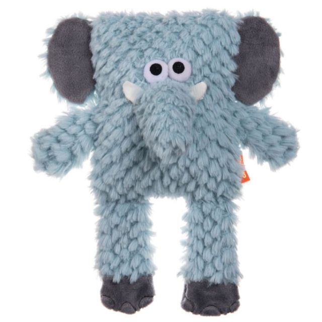 Growl Block Heads Trunky the Elephant Tough Plush Dog Toy
