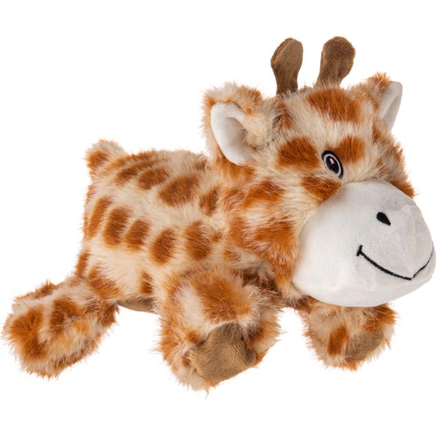 Growl Snugglez Glen the Giraffe Tough Plush Dog Toy