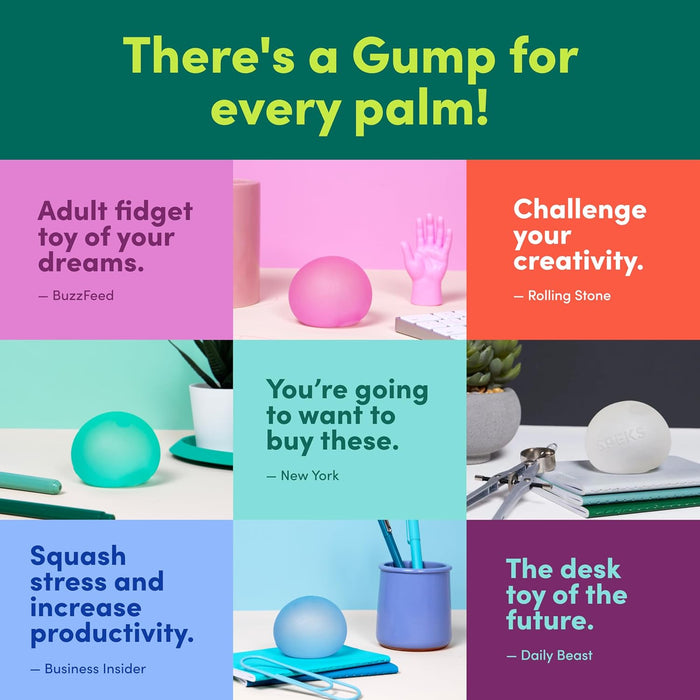 Gump Original Memory Gel Stress Ball - Algae